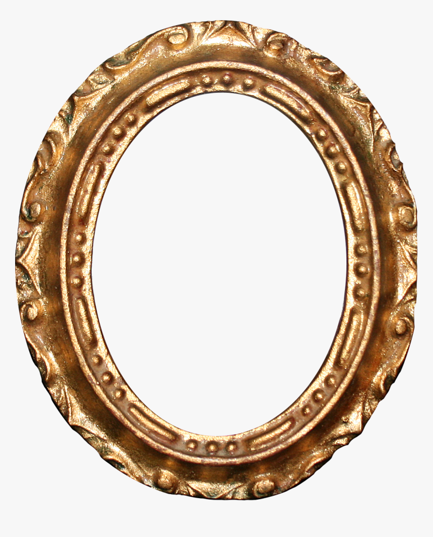 Round Gold Photo Frame, HD Png Download