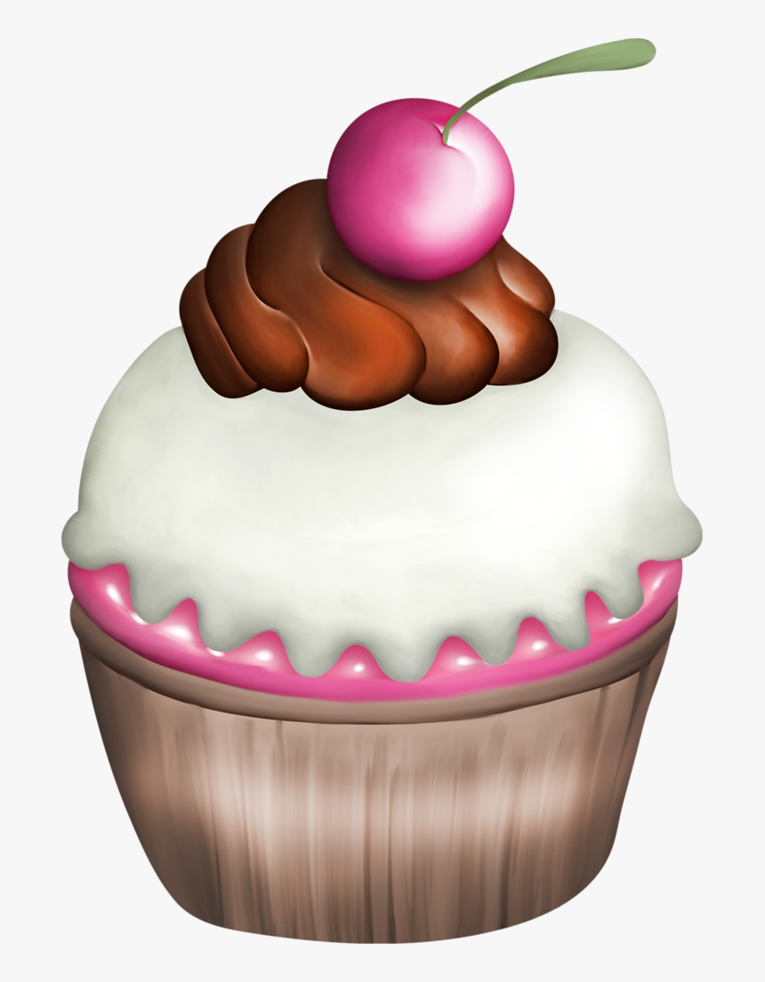 Vc Fashionable El1 - Cupcakes Clipart Png, Transparent Png