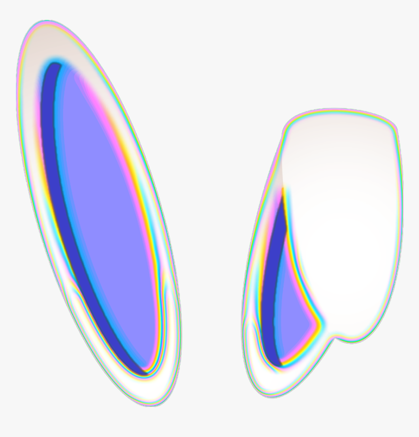 #ears #rabbitears #bunny #rabbit #easter #spring #holo - Circle, HD Png Download