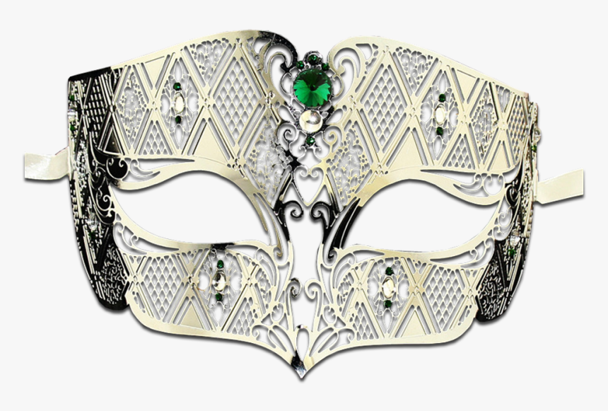 Silver Series Diamond Design Laser Cut Venetian Masquerade, HD Png Download