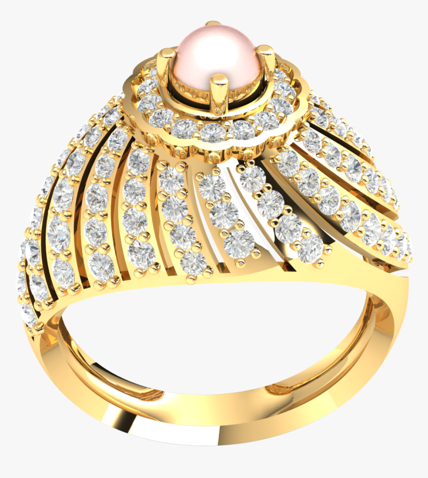 1 3ctw Round Diamond 10k Gold Engagement Ring For Women, HD Png Download