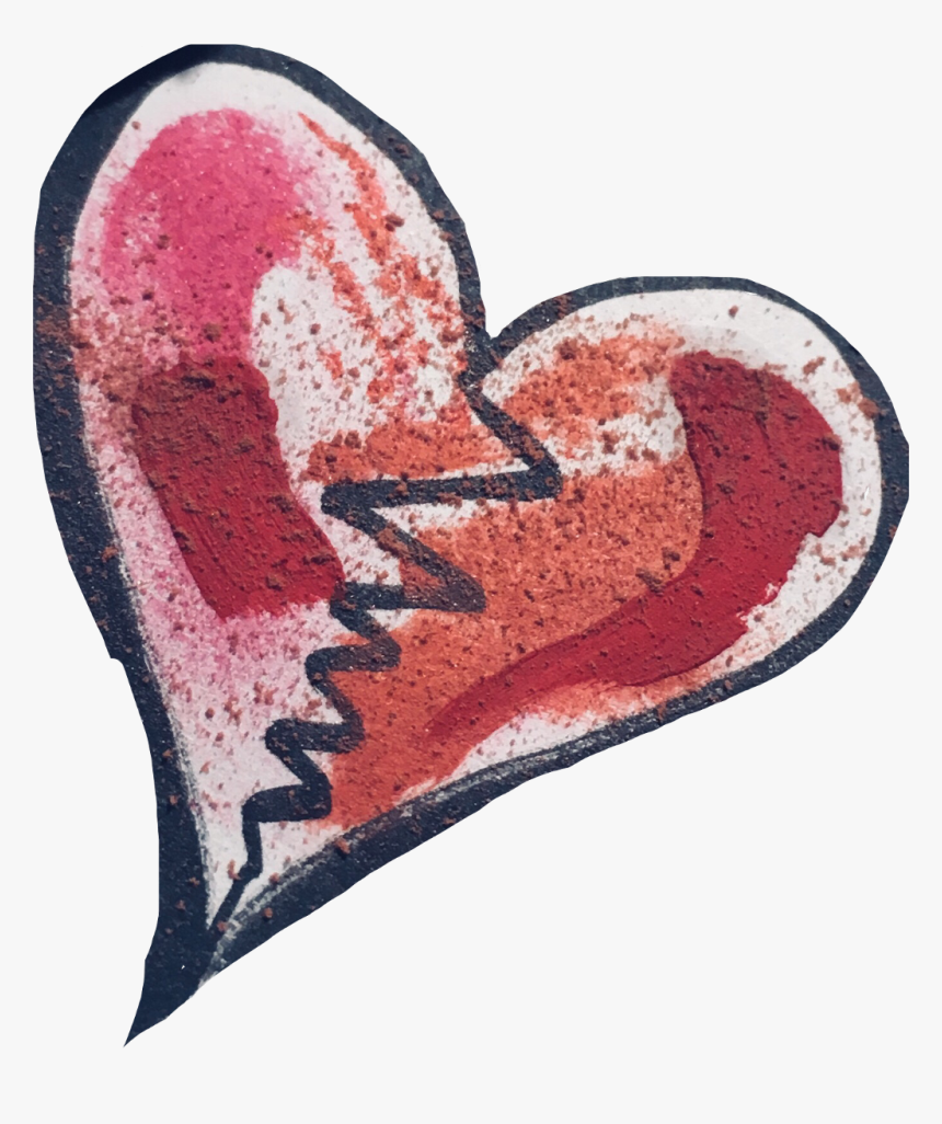 #makeup #heart #love #brokenheart #romantic #sad #lipstick - Heart, HD Png Download