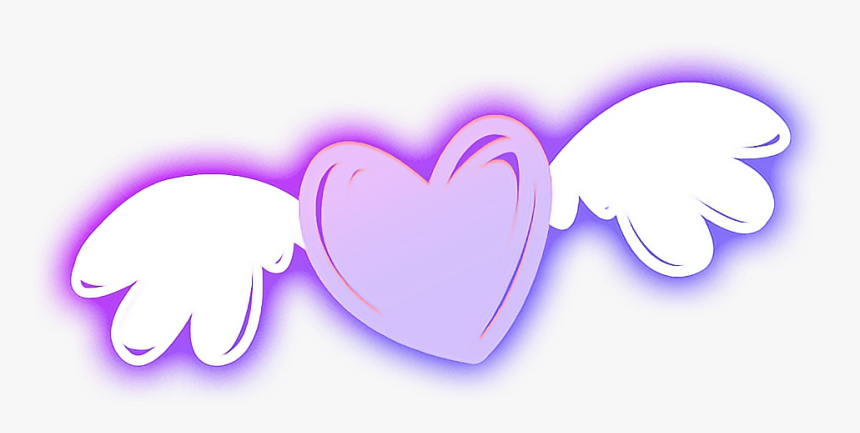 #love #heart #wings #light #cute #lightpainting #luminous - Heart, HD Png Download