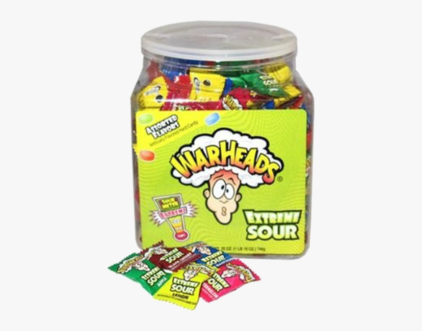 Warheads Extreme Sour Bulk 240 Bucket Impact Confections - Warheads Candy, HD Png Download