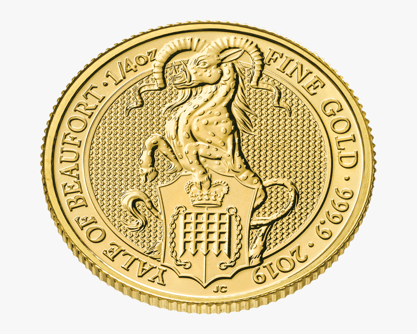 The Queen S Beasts 2019 The Yale 1/4 Oz Gold Coin - Uk Bullion Gold Coins, HD Png Download