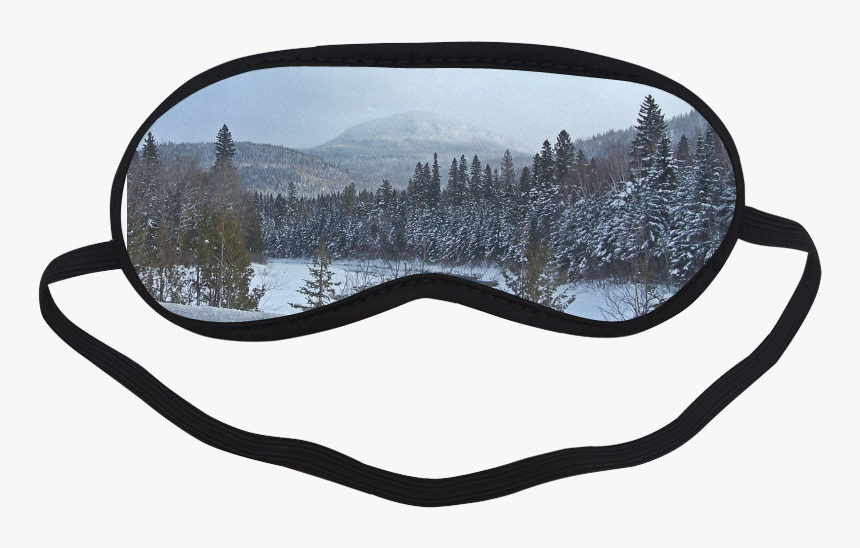 Winter Wonderland Sleeping Mask - Funny Sleeping Eye Mask Design, HD Png Download