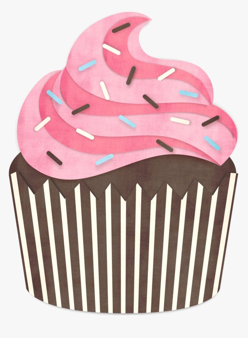 Lindos E Fofos Cupcakes Em Png - Mini Cupcake Png, Transparent Png
