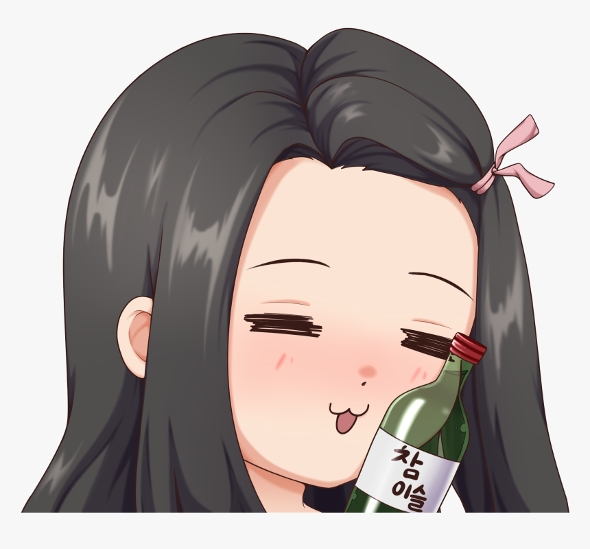 Image Of Nezuko Drinking Peeker, HD Png Download