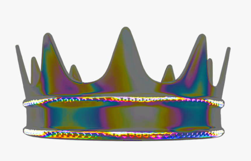#crown #holographic 
#aesthetic #background #color - Tiara, HD Png Download