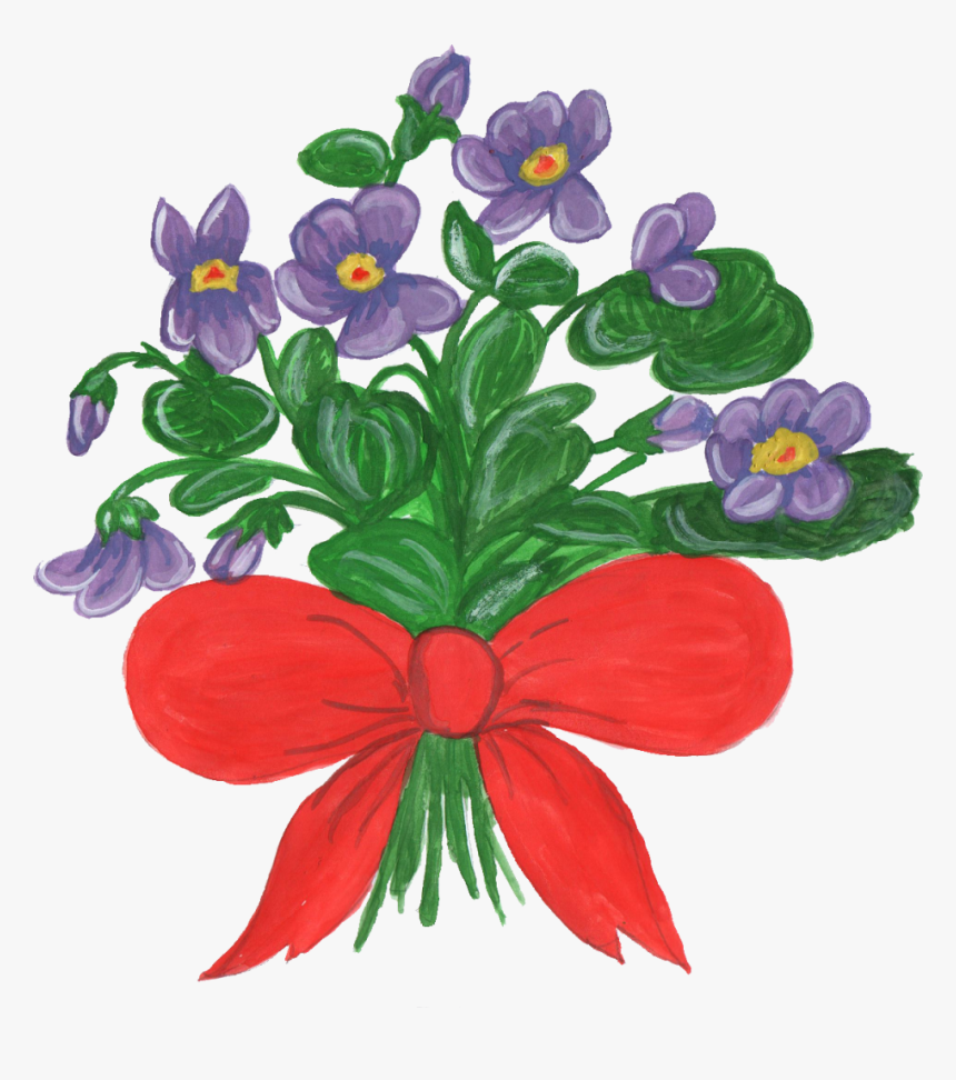 Transparent Cactus Flower Clipart - Happy Birthday Transparent Delicate Burgundy Flower, HD Png Download