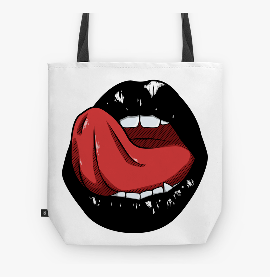 Bolsa Black Mouth De Geovani Abelna - Pop Art Desenho De Boca, HD Png Download