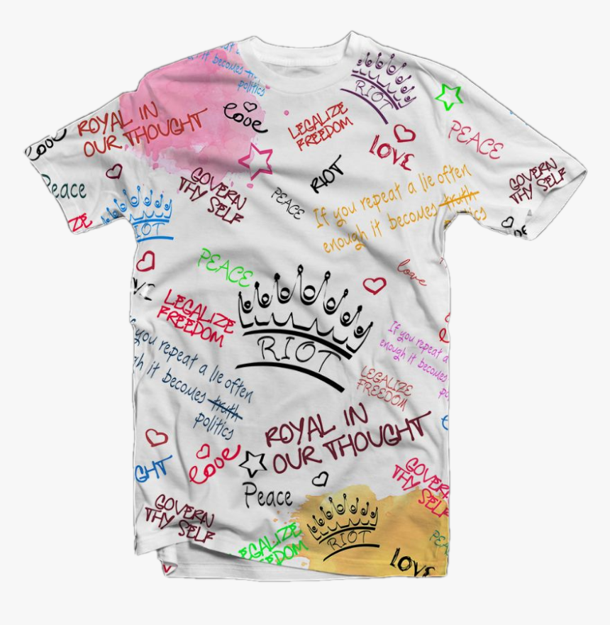 Riot Graffiti Shirt, HD Png Download