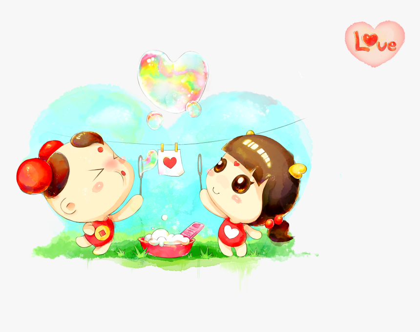 Watercolor Painting Cartoon Illustration - Watercolor Painting, HD Png Download