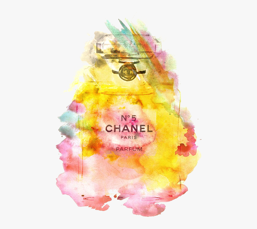 No 5 Watercolor Chanel, HD Png Download