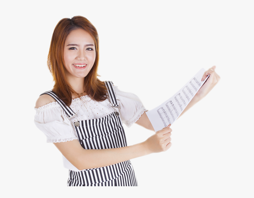 Sheet Music Girl - Girl, HD Png Download