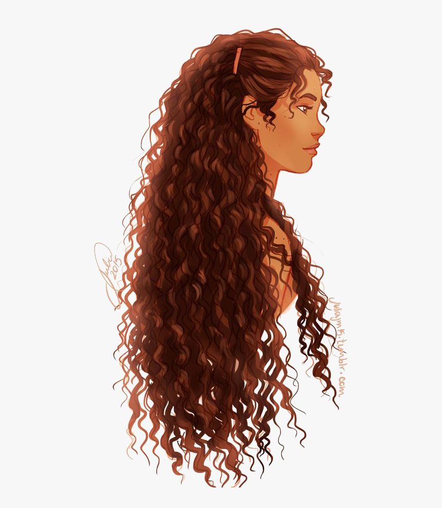 Jpg Royalty Free Stock Hairstyle Coloring Afro Textured - Curly Hair Girl Art, HD Png Download