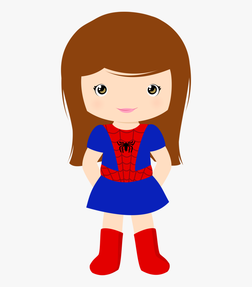 Minus Cumple Super Heroes, Superhero Classroom, Superhero - Spider Girl Clipart, HD Png Download