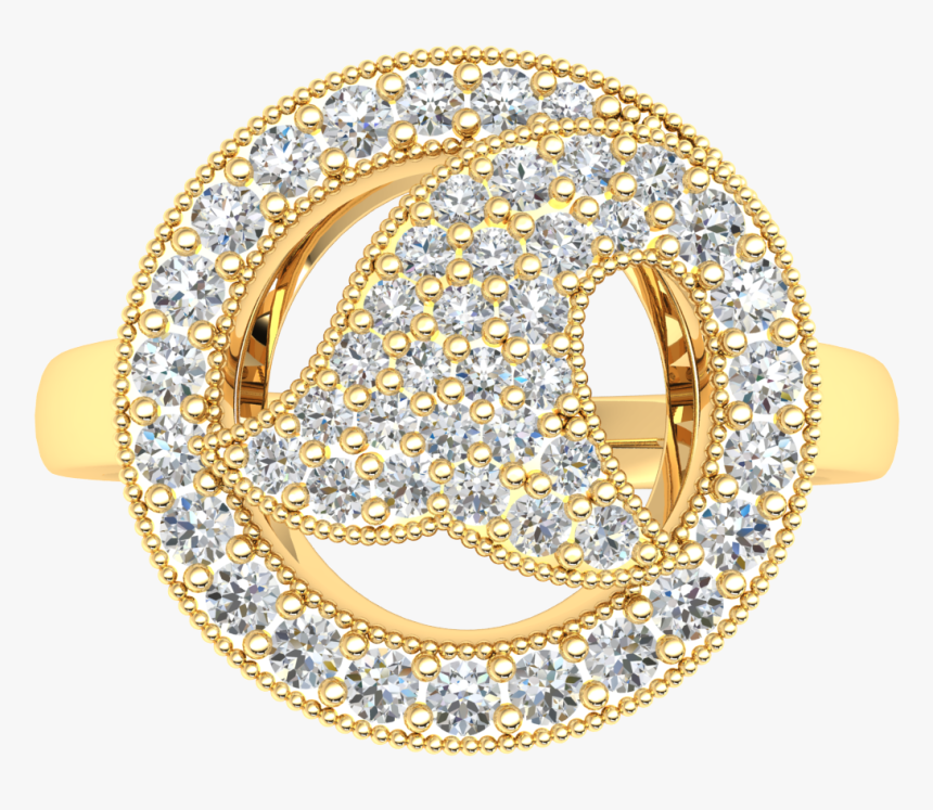 Natural 0 6ct Round Cut Diamond 14k Gold Engagement - Diamond, HD Png Download