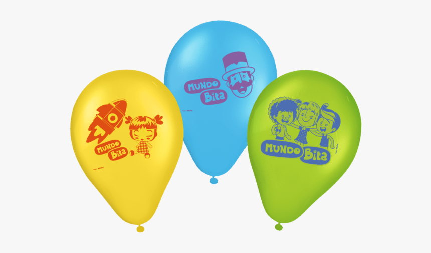 Balões De Aniversário Bexigas Mundo Bita Pacote Com - Balões Do Mundo Bita, HD Png Download