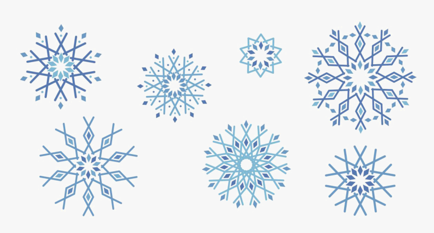 Snowflakes Free Png Image - Snowflakes Illustrator, Transparent Png