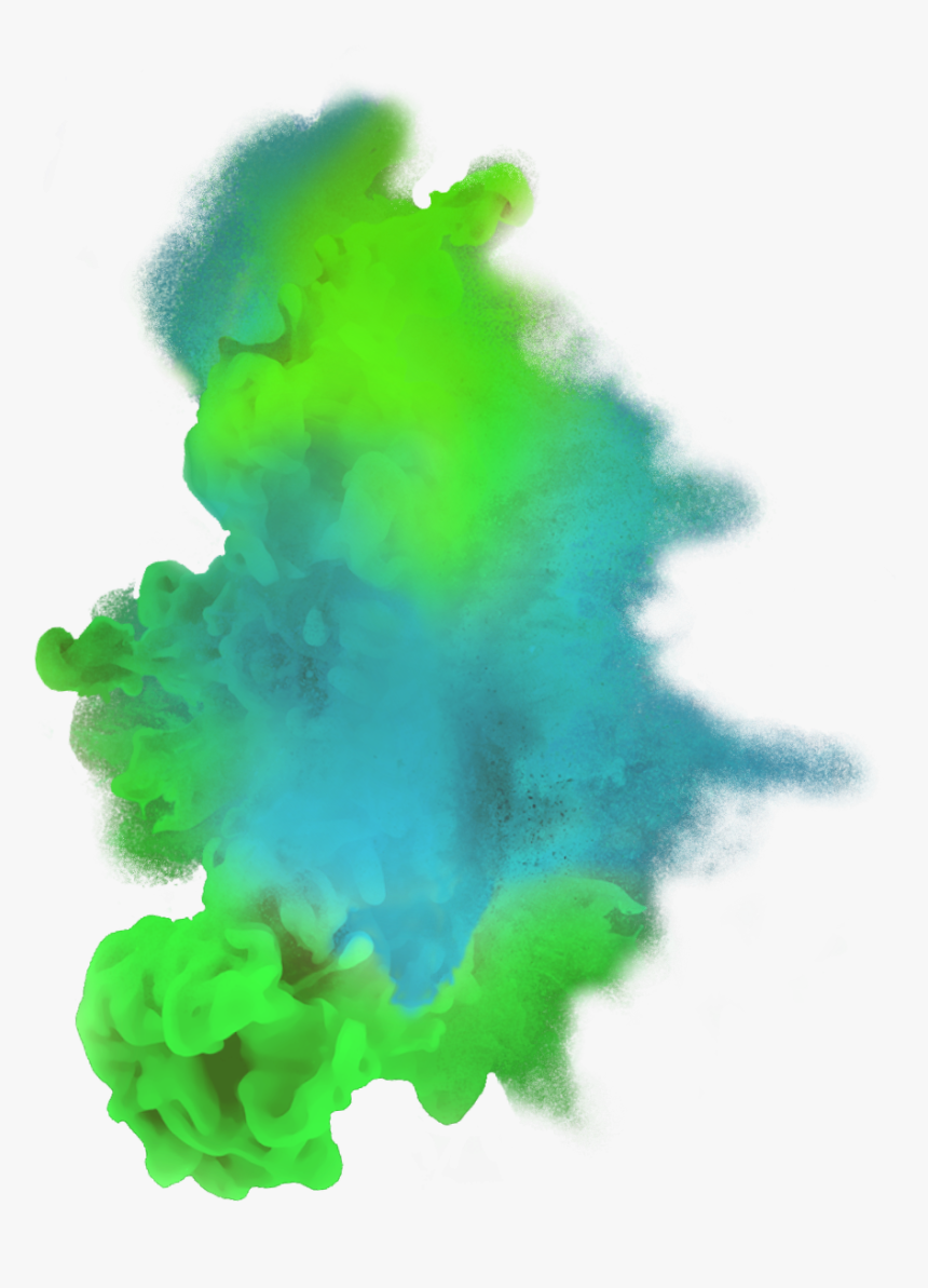 #sccolorfulsmoke #smoke #blueandgreen #colorful #dreamy - Illustration, HD Png Download