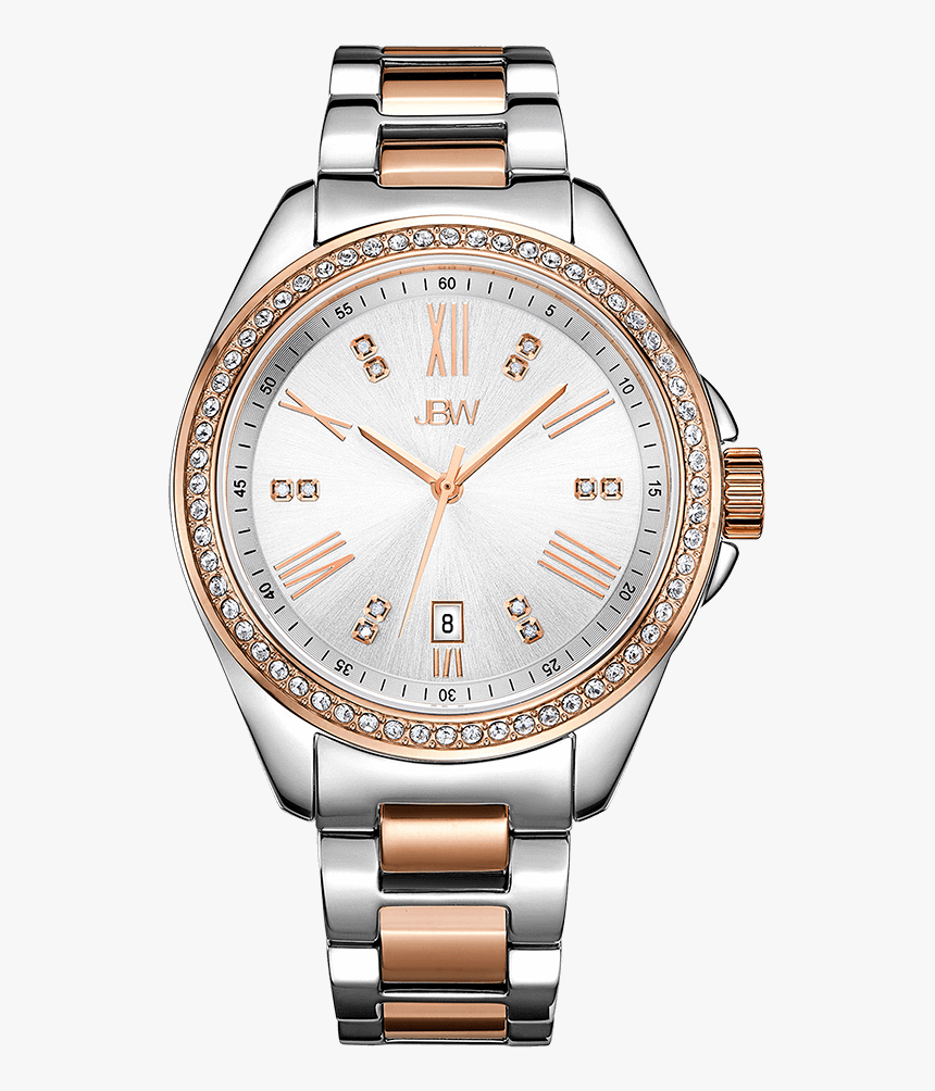 Jbw Capri J6340c Two Tone Stainless Steel Rosegold - J6340d, HD Png Download