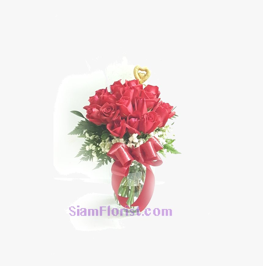 2172 Vase Of Roses Click For Detail - Garden Roses, HD Png Download
