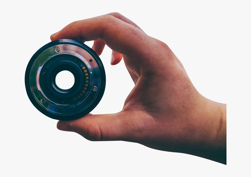 Man Holding Lens - Circle, HD Png Download