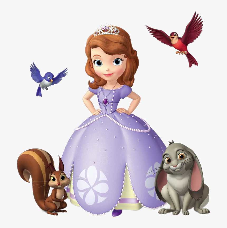 Sofia The First With Animal Friends - Sofia The 1st Png, Transparent Png