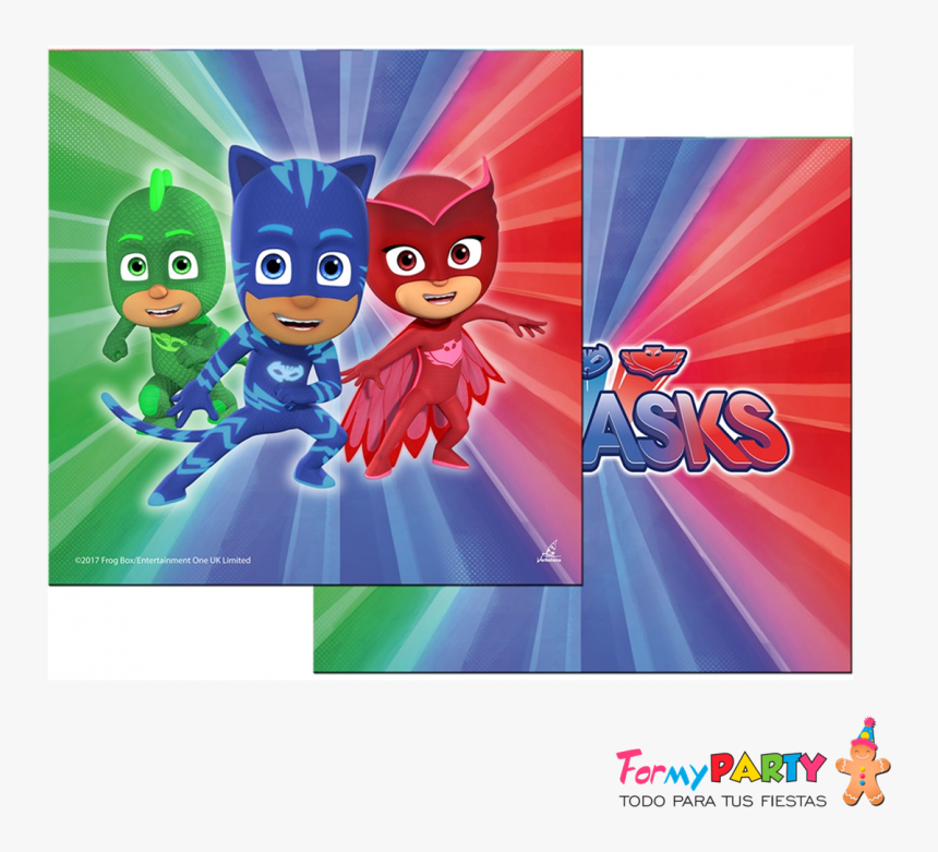 Servilletas Pjmasks 20ud - Pj Masks Napkins, HD Png Download