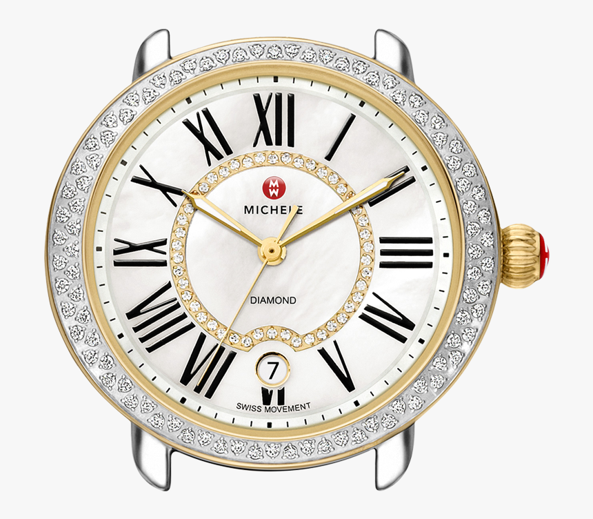 Serein 16 Diamond Two-tone - Serein Michele Two Tone Diamond Watch, HD Png Download