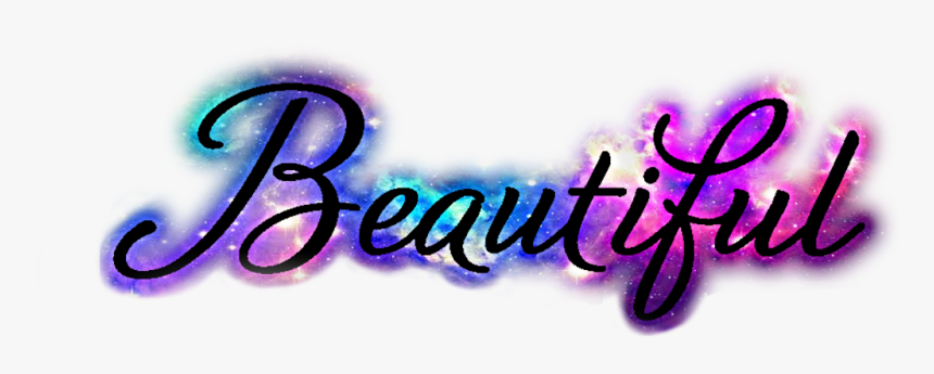 #galaxy #galaxia #beutiful #hermosa #universo #texto - Calligraphy, HD Png Download