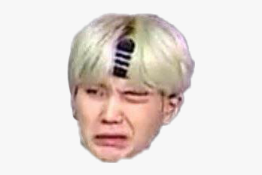 #闵玧其 #表情包 #bts #防弹少年团#搞笑 - Lace Wig, HD Png Download