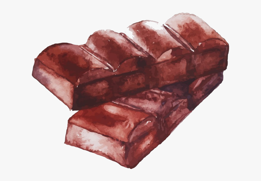 巧克力 水彩画, HD Png Download