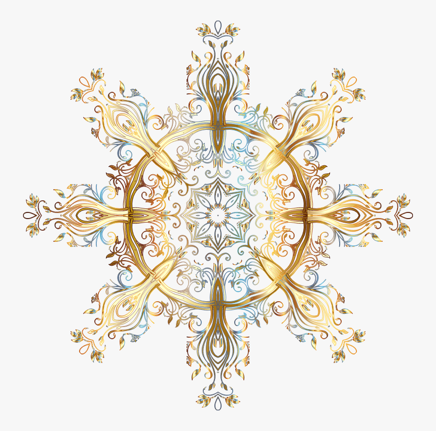Chromatic Gold Flourish Ornament 4 No Background - Transparent Background Png Jewellery, Png Download