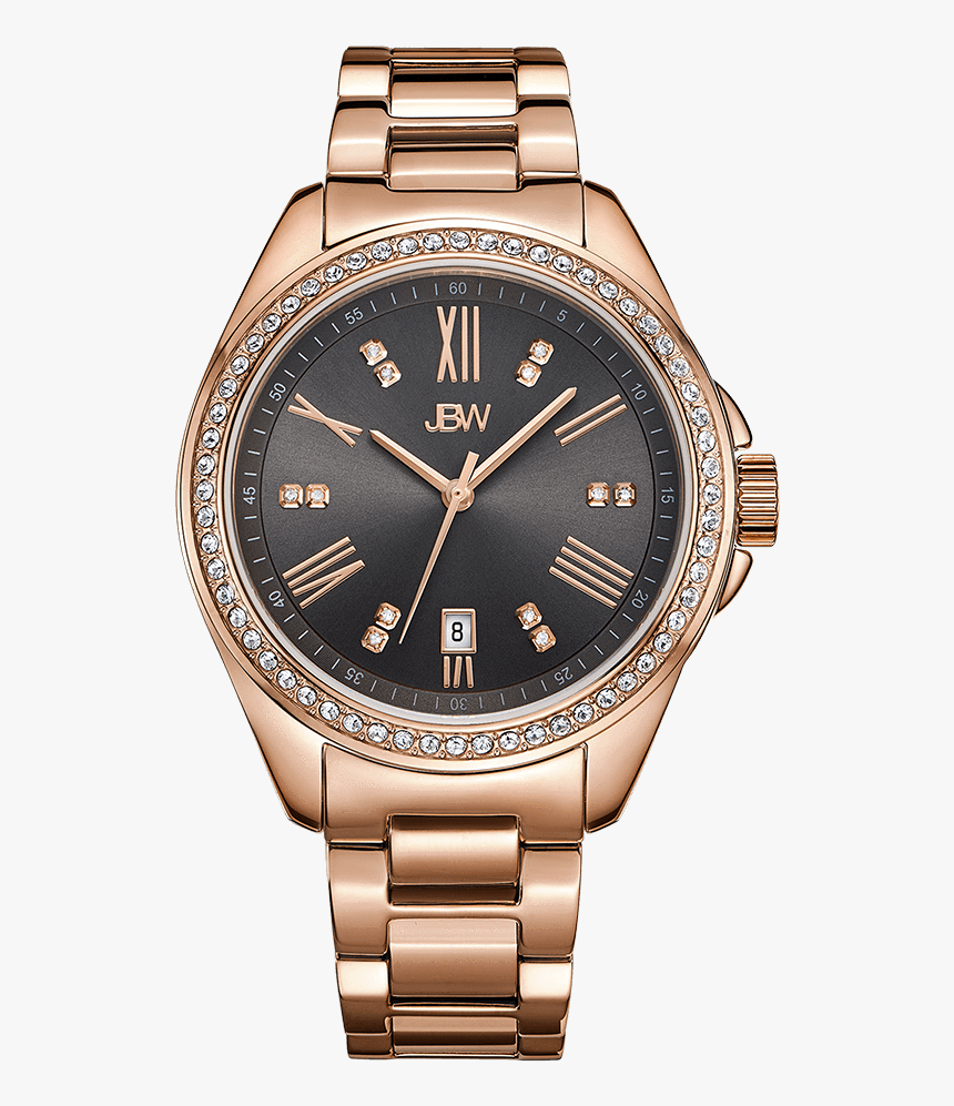 Jbw Capri J6340a Rosegold Rosegold Diamond Watch Front - Walt Disney Citizen Watch, HD Png Download