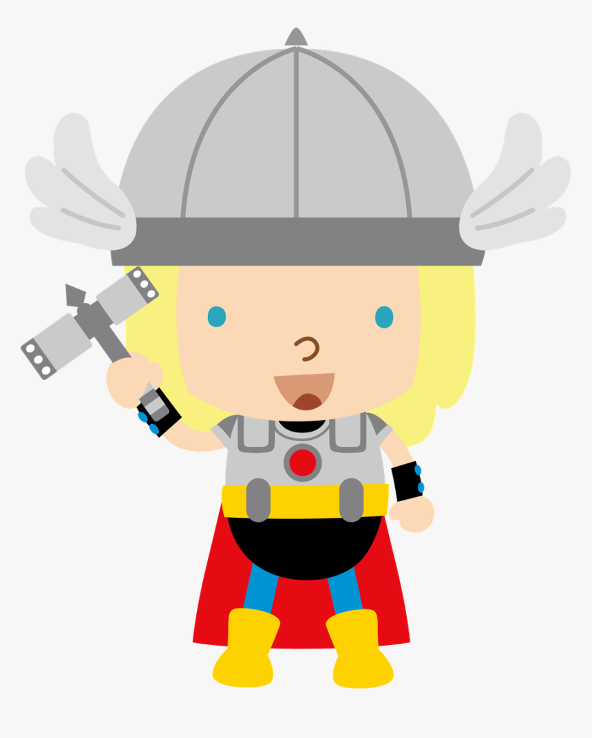 Minus Superhero Clipart, Superhero Birthday Party, - Baby Cute Thor Png, Transparent Png