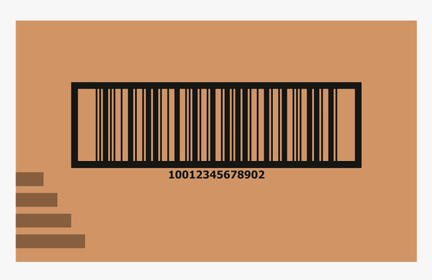 Gtin - Codigo De Barra En Carton, HD Png Download