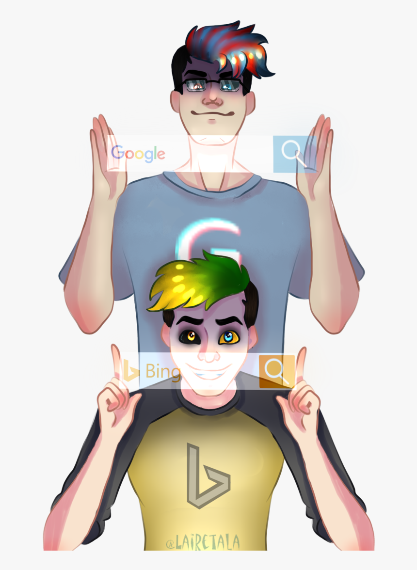 Clip Art Transparent Stock Bingsepticeye By Lairetala - Googleplier And Bingsepticeye, HD Png Download