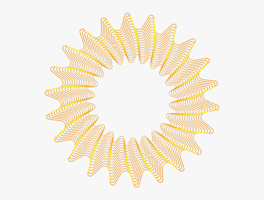Spirographe Orange - Circle, HD Png Download