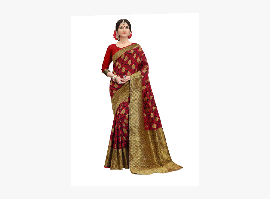 Amazon Com Chiffon Heavy Saree, HD Png Download