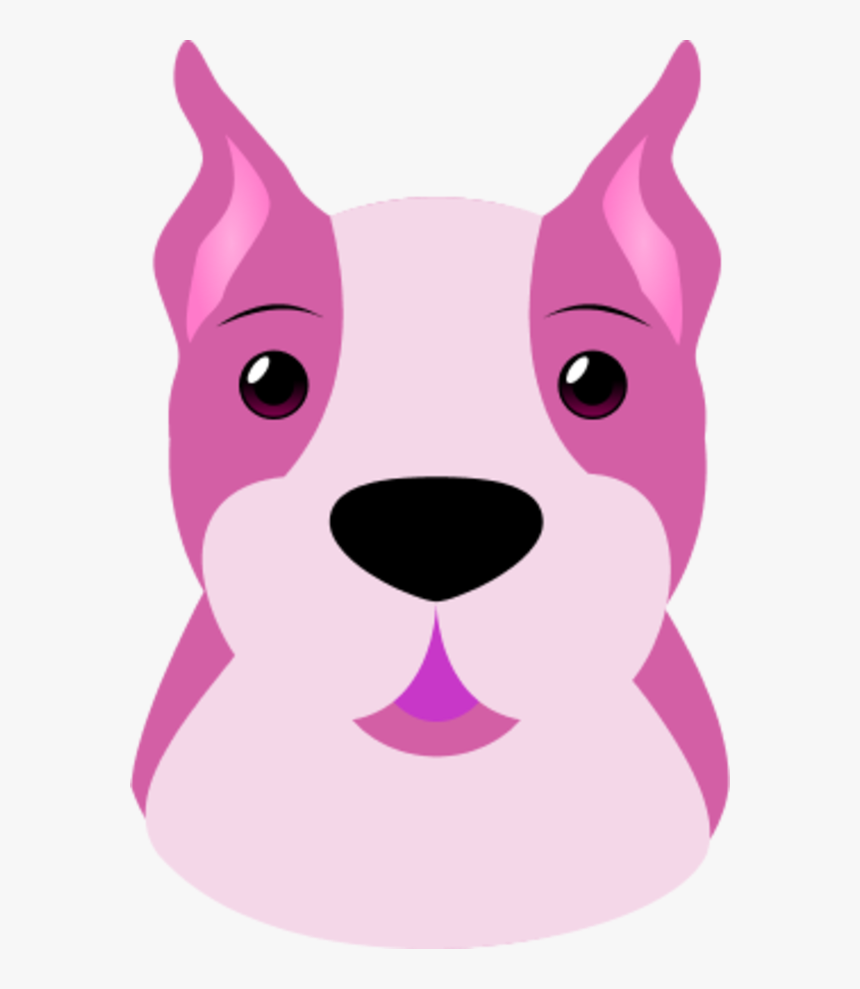 Boxer Dog Face Vector Clip Art - Animal Face Vector Png, Transparent Png
