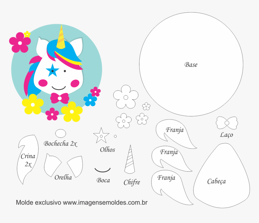 Moldes Unicornios Goma Hd Png Download Transparent Png Image Pngitem