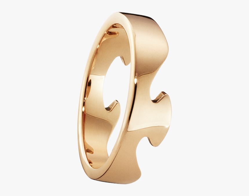 Georg Jensen Fusion 18ct Rose Gold End Ring - Ring, HD Png Download
