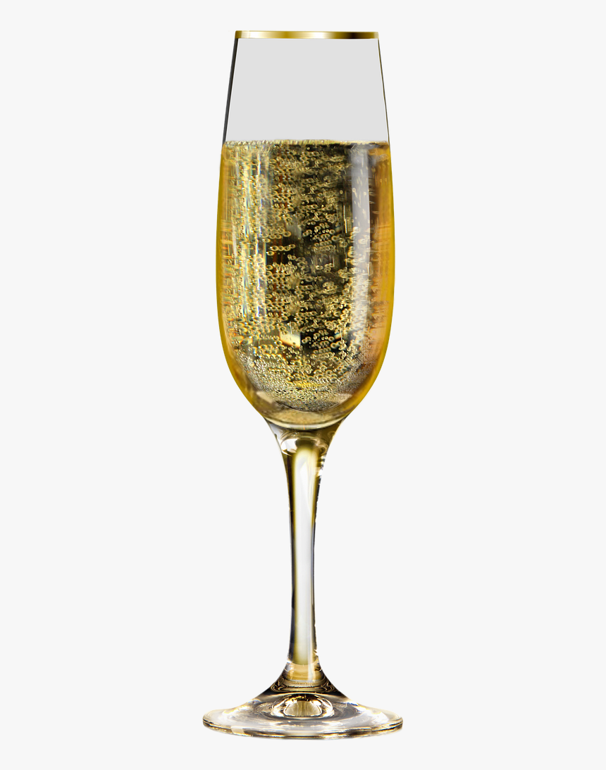Transparent Background Champagne Glass .png, Png Download