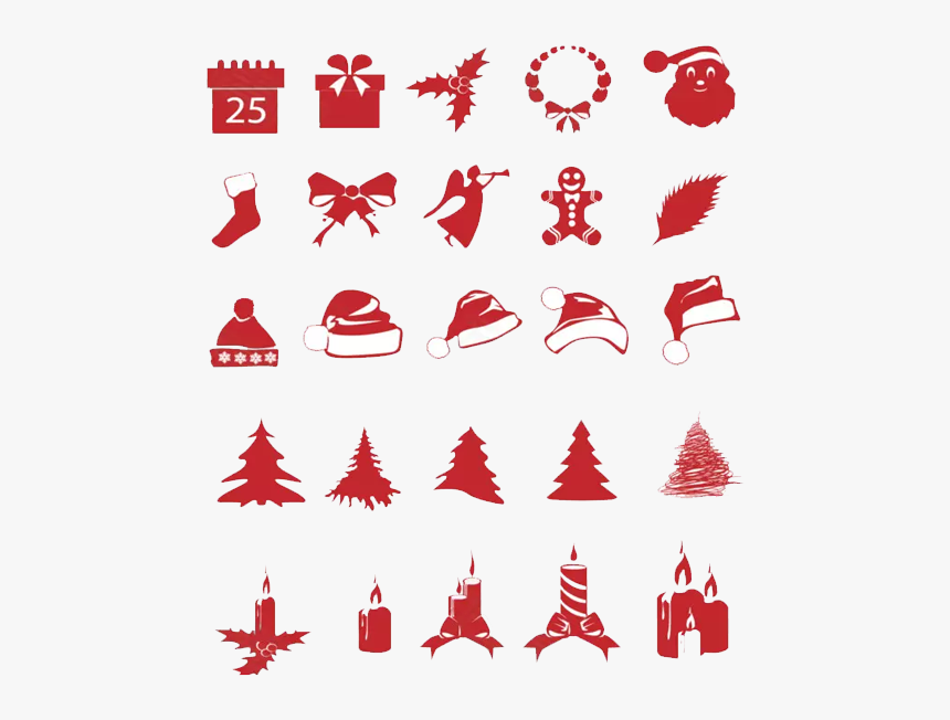 Christmas Tree Vector Red, HD Png Download