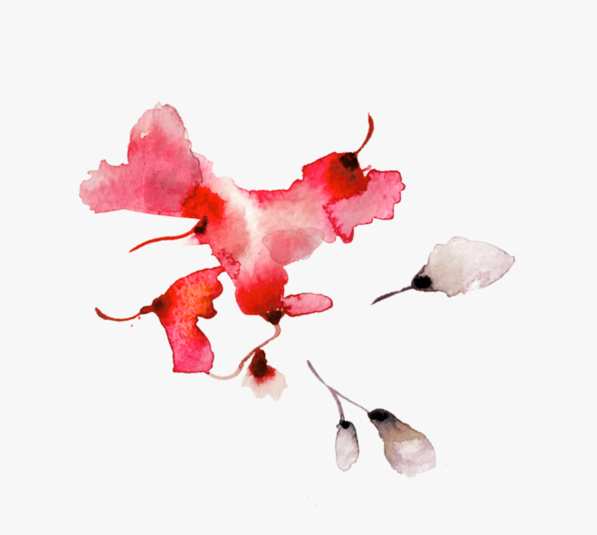 Lookbook River Blossom Leaves - Watercolor Paint, HD Png Download
