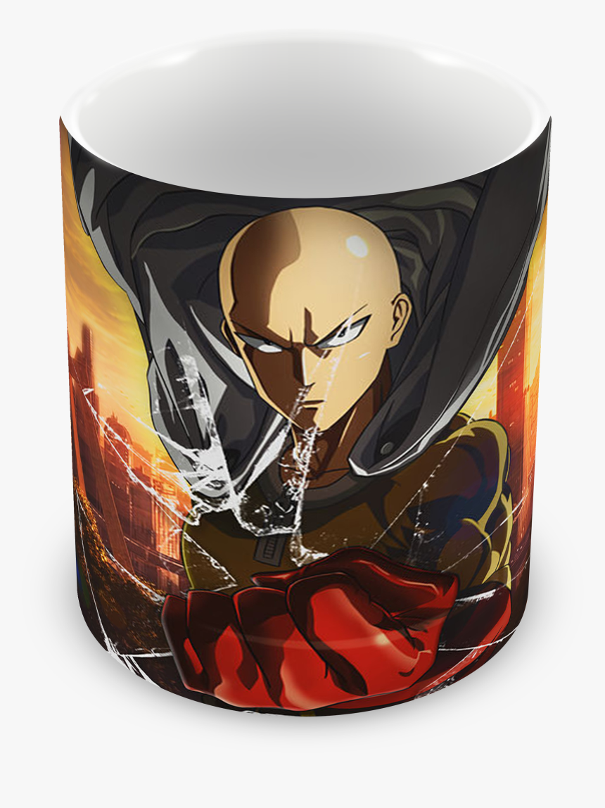 Caneca One Punch Man De Plástico Personalizada - Coffee Cup, HD Png Download