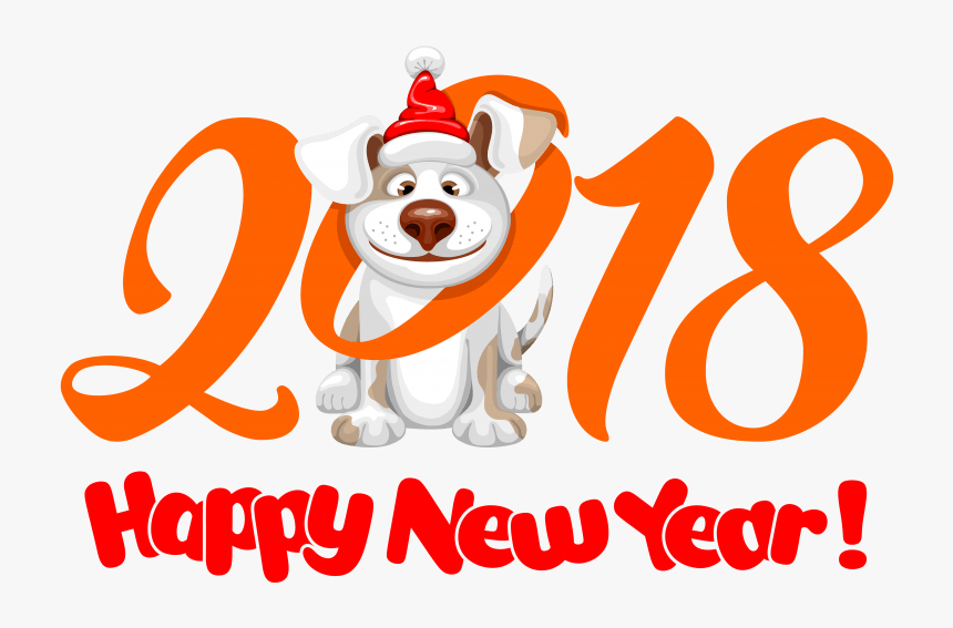 Dog Chinese New Year Happy New Year - Transparent Happy New Year Png, Png Download