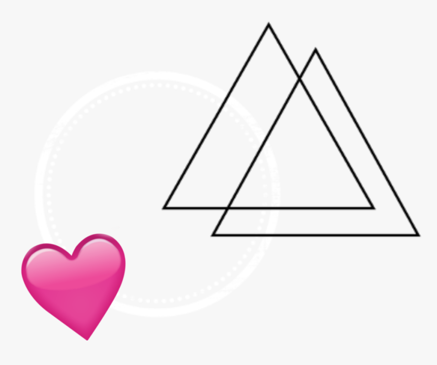 #kpop #addon #music #heart #pink #kpopedit #kpopart - Aesthetic Triangle, HD Png Download